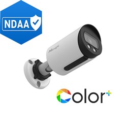 Milesight AI Color+ Series 8MP Bullet Network Camera with 2.8mm Fixed Lens, Full Colour Technology, NDAA Compliant, IP67 and IK10 - MS-C8164-UPD
