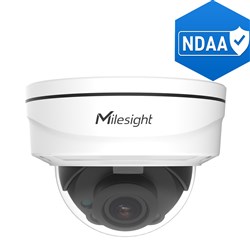 Milesight AI Pro Series 8MP Dome Network Camera with 2.7-13.5mm Varifocal P-Iris Lens, NDAA Compliant, IP67 and IK10 - MS-C8172-FIPE