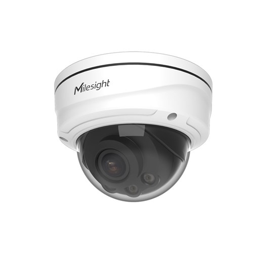 Milesight AI Entrance and Exit Management LPR 2MP Dome Network Camera with 2.7-13.5mm Varifocal Lens, NDAA Compliant, IP67 and IK10 - MS-C2972-RFLPE