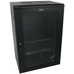 Datatek 18RU 450mm Deep Wall Mount Data Cabinet FPS Series includes accessories 600Wx450Dx905Hmm - 24B18RW64FPS