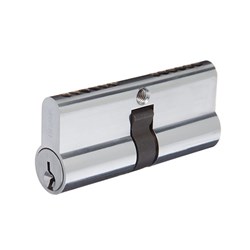 BRAVA Urban Euro Double Cylinder with Fixed Cam LW5 KA6 Rekeyable Satin Chrome - 3170HSCKA6