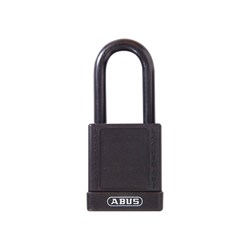 ABUS Padlock 74/40 Black Keyed KA KK07975, 1 x Key per Lock