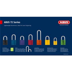 ABUS MERCH DISPLAY BOARD 72 SERIES KIT w/- STOCK
