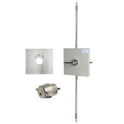 ADI 3 Point Locking Bar LB712-1 LH with Internal Lever and External Key Locking for Open Out Door upto 2200mm - ADILB7121L