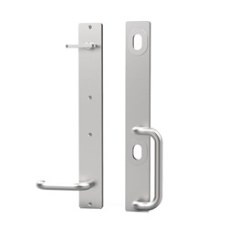 AMS Dual Lock Lever Handle Pair Handles with Turn Snib RH Stainless - DLLH33 T SS - Pair RH