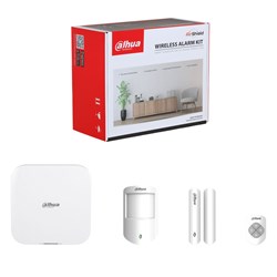 Dahua AirShield Wireless Alarm Kit 12V including Hub 2, Wireless PIR, Wireless Reed Switch and 4 Button Keyfob - DHI-ART-ARC3800H-03-FW2-DC