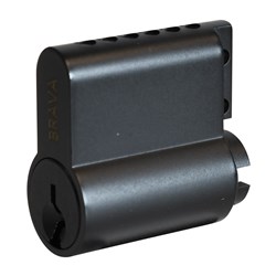 BRAVA Metro 90555 Modular Keyed Cylinder Section LW5 Profile KD Matt Black