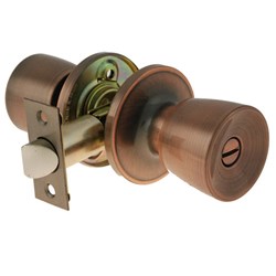 BRAVA Urban Tiebolt Tulip Privacy Knob Set Adjustable 60/70mm Backset Antique Copper - BRT6910B