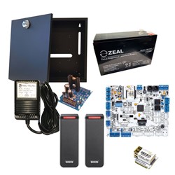 CS Technologies 2 Door Kit including IP Module, Power Supply, Enclosure and 2 HID SIGNO SEOS Profile Readers