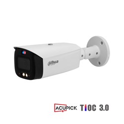 Dahua WizSense Series 6MP TiOC 3.0 Active Deterrence Bullet Network Camera with 2.8mm Fixed Lens and AcuPick Technology, IP67 - DH-IPC-HFW3649T1-AS-PV-ANZ-S2