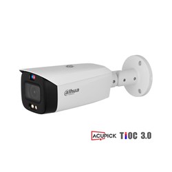 Dahua WizSense Series 8MP TiOC 3.0 Active Deterrence Bullet Network Camera with 2.8mm Fixed Lens and AcuPick Technology, IP67 - DH-IPC-HFW3849T1-AS-PV-ANZ-S2