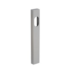 Dormakaba Furniture Narrow Square End Plate Concealed Fix with Cylinder Hole Only SSS - 6410 SSS