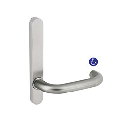 dormakaba Furniture Narrow Round End Plate Concealed Fix with 70 Lever SSS - 6505/70SSS 9400000016600