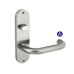 dormakaba Furniture Round End Plate Visible Fix with Turnsnib & 70 Lever SSS - 6703/70SSS 9400000016615