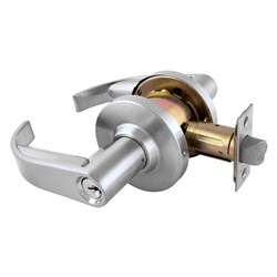 Legge G2 Series Key in Lever Storeroom Lock 70mm Backset with Sparta Lever, LW4 Profile Satin Chrome - G2SSTRS G80PD