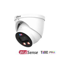 Dahua WizSense Series 6MP TiOC Pro 3.0 Active Deterrence Eyeball Network Camera with 2.8mm Fixed Lens, WizColor Technology, IP67 - DH-IPC-HDW3649H-AS-PV-PRO-ANZ