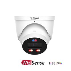 Dahua WizSense Series 8MP TiOC Pro 3.0 Active Deterrence Eyeball Network Camera with 2.8mm Fixed Lens, WizColor Technology, IP67 - DH-IPC-HDW3849H-AS-PV-PRO-ANZ