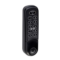 Lock Focus Nimbus Digital Combination Cam Lock with Key Override Suit Metal Fix 20mm Black - I/3963111B