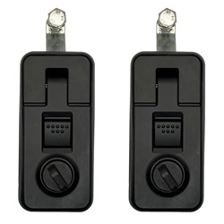 Lock Focus Large Rectangular Pop Lock Compression Latch Black Box of 2 - A/2406/PH/6 X2