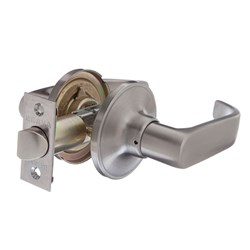 BRAVA Urban LN Series Tiebolt Passage Lever Set Adjustable 60/70mm Backset Satin Stainless Steel Plate - LN603B