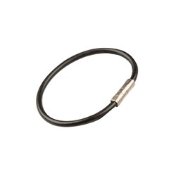 Lucky Line Twisty Cable Ring suits Creone Cabinets 127mm Nylon Coated Steel in Black - 081120