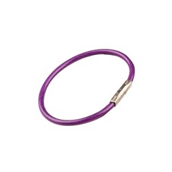 Lucky Line Twisty Cable Ring suits Creone Cabinets 127mm Nylon Coated Steel in Purple - 081165