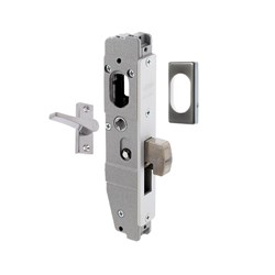 Lockwood Synergy Swing Bolt Mortice Lock Kit with Escutcheon and Escape Turn less Cylinder 23mm Backset Satin Chrome - 3540RT1SCNCYL