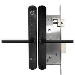 McGrath A210 Slimline Digital Lock, Black Finish with Euro Style 60mm Backset Mortice Lock