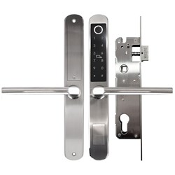 McGrath A210 Slimline Digital Lock, Satin Chrome Finish with Euro Style 30mm Backset Mortice Lock