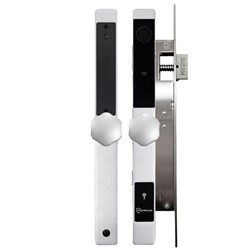 McGrath A231 Slimline Digital Lock, Hexagon Handle, Silver Finish with Euro Style 28mm Backset Mortice Lock