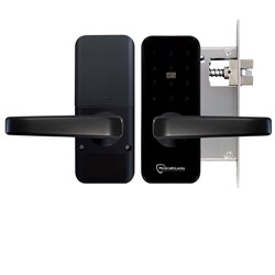 McGrath Albion Digital Lock, Black Finish with 60mm Backset European Mortice Lock