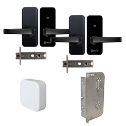 McGrath Locks Albion Black Promo Pack, Includes 2 x Albion Black, 1 x G2 Gateway And 1 x Stainless Steel Fitting Template