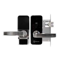 McGrath Albion Digital Lock, Satin Nickel Finish with 60mm Backset European Mortice Lock