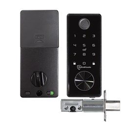 McGrath X3 Digital Deadbolt, Black Finish with 60/70mm Adjustable Bolt