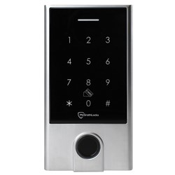 McGrath Locks TGFP70 Access Control Keypad With Fingerprint and Built In WiFi, BLE, RFID and Pin Code, 20,000 Users, 12V DC, IP66 Rating, Silver Finish, Supplied With 2 x Fobs