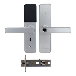 McGrath NX5 Digital Lock, Nickel Silver Finish with 60mm Backset Tubular Latch