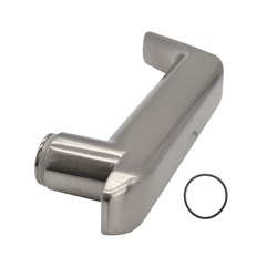 McGrath Locks DDA Compliant External Handle, With O-Ring in Satin Nickel To Suit Windsor and Albion Locks.