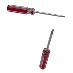 McGrath Locks 2.0mm Triangle Screwdriver with Magnetic Tip for Ascot Battery Compartment Covers, Red Handle