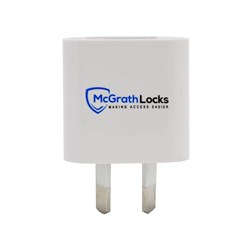 McGrath Locks Wall Adaptor, 240v With 2 USB Ports to Suit Gateways