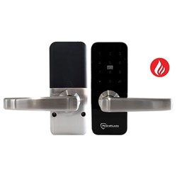 McGrath Windsor Digital Lock, 2 hour Fire Rating, Satin Nickel Finish, Latch Not Included