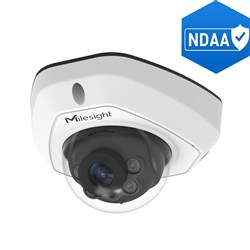 Milesight AI Mini Series 5MP Mini Dome Network Camera with 4mm Fixed Lens, NDAA Compliant, IP67 and IK10 - MS-C5373-PD/4