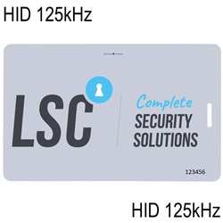 Neptune ISO Card HID 125kHz Colour Print 1 Side with slot punch - short side