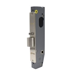 Parasol Narrow Mortice Lock, 33mm Backset with 33 Degree Hub Rotation and 8mm Spindle, Satin Stainless Steel Finish