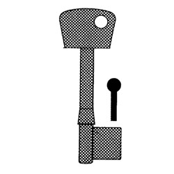 RST BLANK CHUBB 196B BRASS