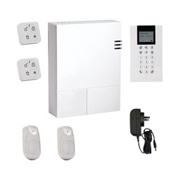 RISCO WiComm Pro Alarm Kit with Wireless Panda Keypad, 2x Wireless iWave Pet Friendly PIRs and 2x Panda Keyfobs