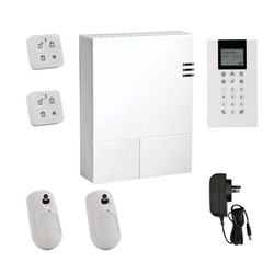 RISCO WiComm Pro Alarm Kit with Wireless Panda Keypad, 2x Wireless eyeWave Pet Friendly Camera PIRs and 2x Panda Keyfobs