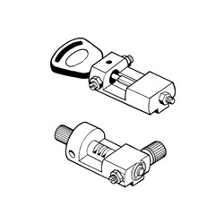 Silca Code adaptor for Tibbe FO21P keys to suit Swift key cutting machine - D741409ZB