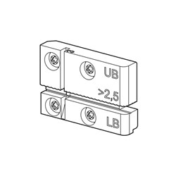 Silca Unocode F-Series V3 Modular Clamp insert for B-Side, Thin Keys > 2,5, UB & LB Set - D9A3383ZR