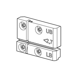 Silca Unocode F-Series V3 Modular Clamp insert for B-Side, Thick Keys < 2,7, UB & LB Set - D9A3386ZR