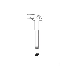 Silca HU138AT Key Blank for Mercedes Blade only Emergency with Retaining Notch